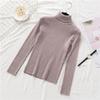 Turtleneck Pullover Sweater Women Jumper Knitted Fashion Autumn Long Sleeve Slim