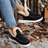 Shoes Large Size Women's Cotton Shoes Winter New Suede One Pedal Warm Snow Boots Women