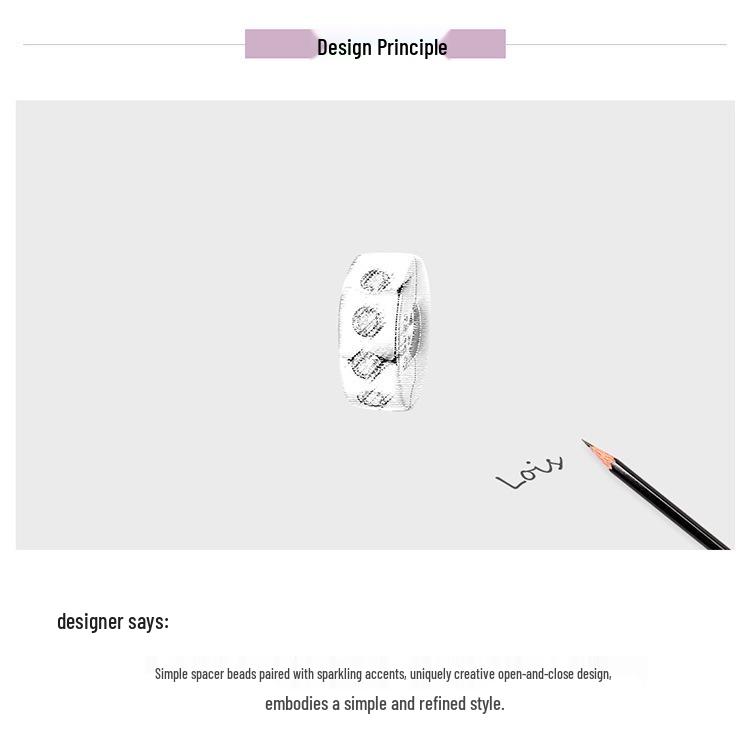 Yinziyun S925 Sterling Silver Bead Charm: Platinum-Plated, Diamond Accents, Openable Design