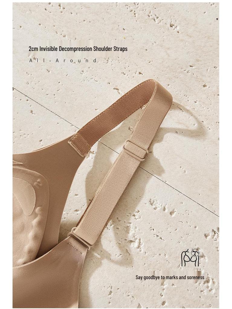 Seamless Latex Sports Bra: Supportive for All Sizes, Anti-Sagging, Perfect for Sleep & Everyday Wear