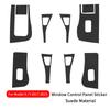 Window Button Lift Trim Sticker For Tesla Model Y Model 3 Highland Suede Door Handle Control Panel Decor Cover Car Accessories