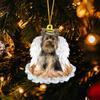 Creative Angel Wing Dog Christmas Decoration Acrylic/organic Glass Cartoon Style