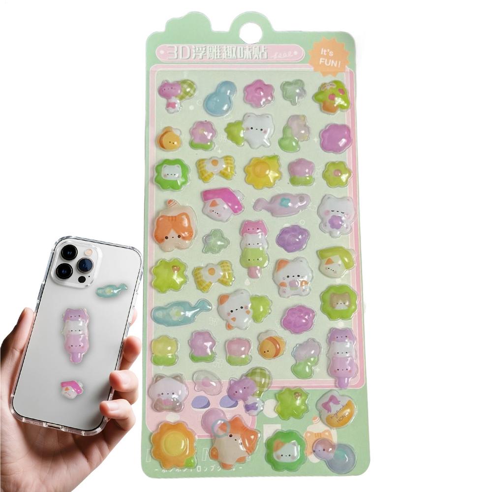 

3D Stickers for Kids Cartoon Funny Reusable Decorative Animal Crafts Adhesive Decals for Children Party Classroom Journaling