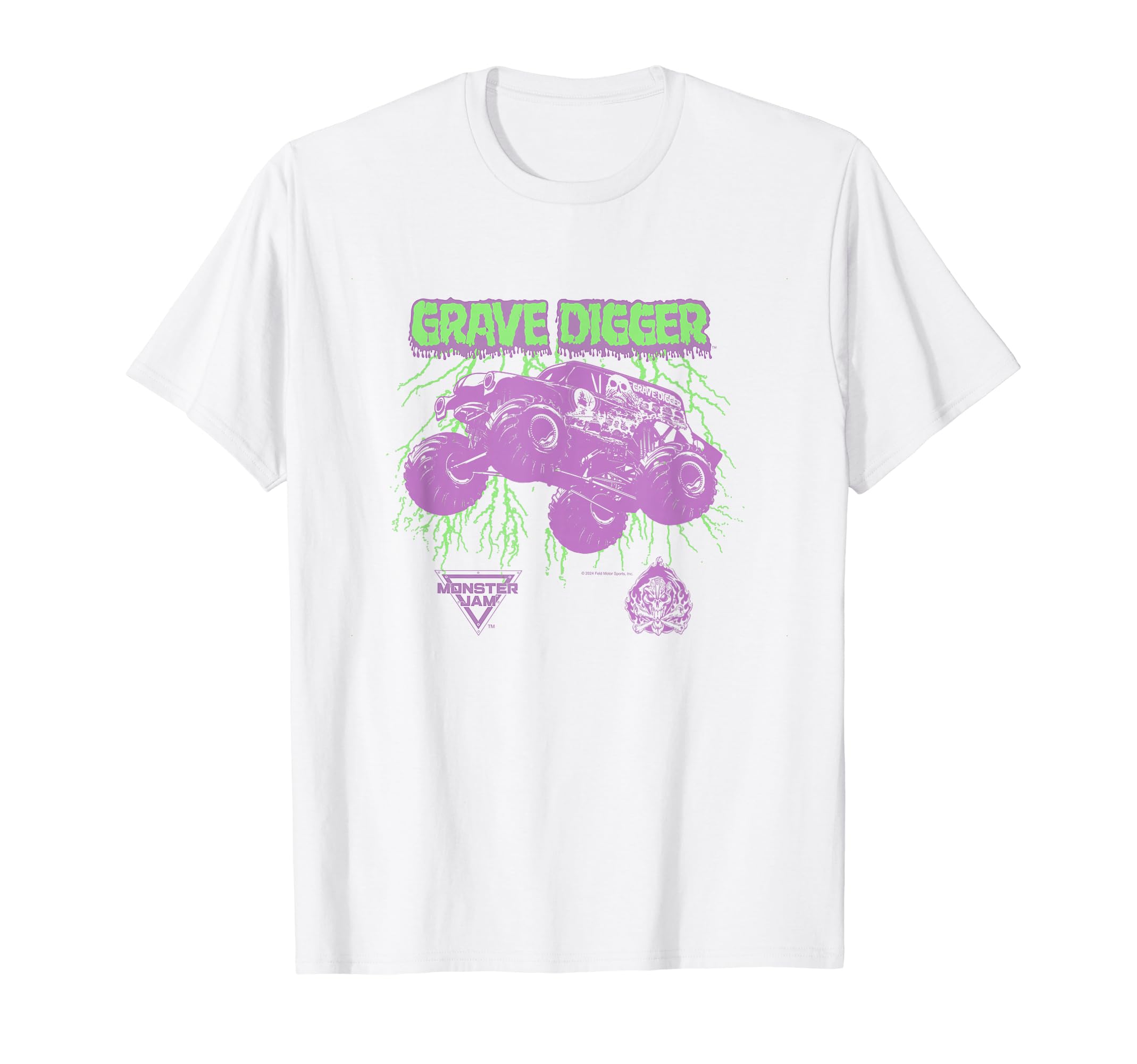 

Ripple Junction x Monster Jam Grave Digger Green Lightning T-Shirt