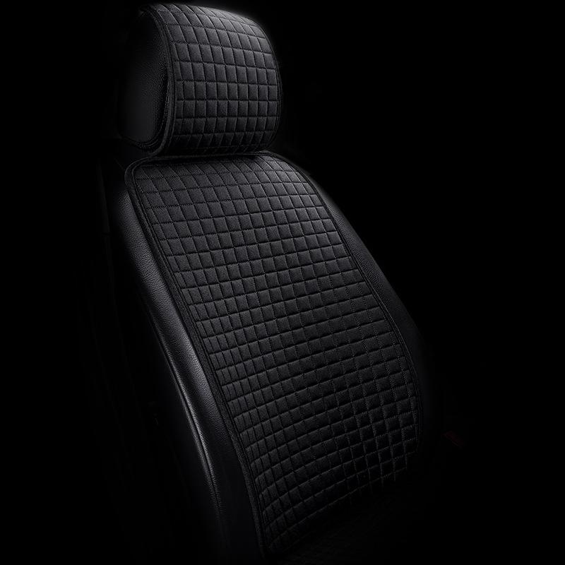 Universal Fiber Linen Car Seat Cushion - Five-Seat, Small Waist, Four Seasons Pad