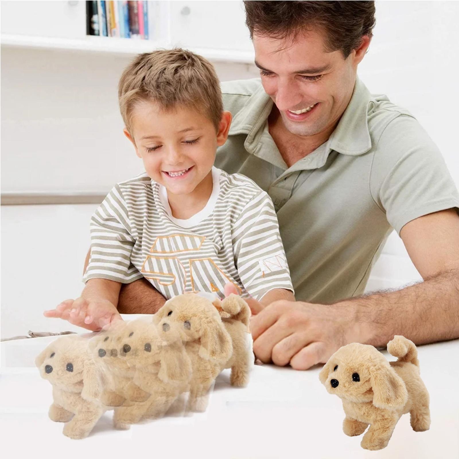 

Electric Imulation Plush Toy Puppy Can Bark And Walk With Tail One Size