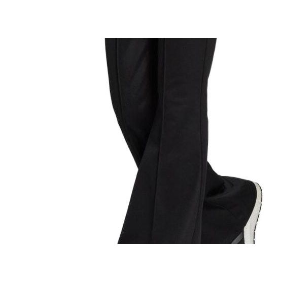 Adidas FW22 Solid Color QR Code Patch Pattern Casual Pants Women Bottoms Black HB1451