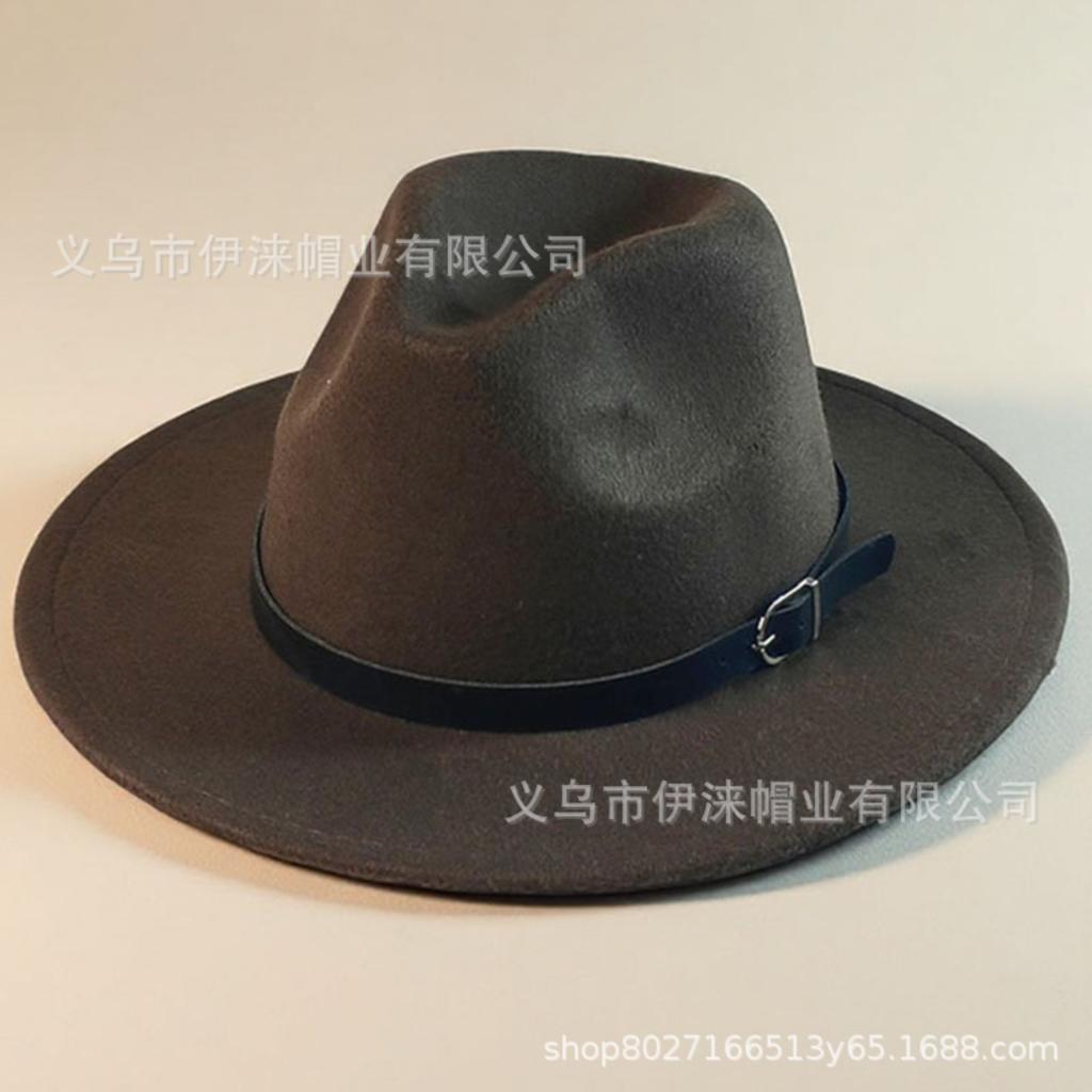 Kleur Hoed, Brits Retro Jazz Hoed, Unisex Platte Rand Heren Hoed