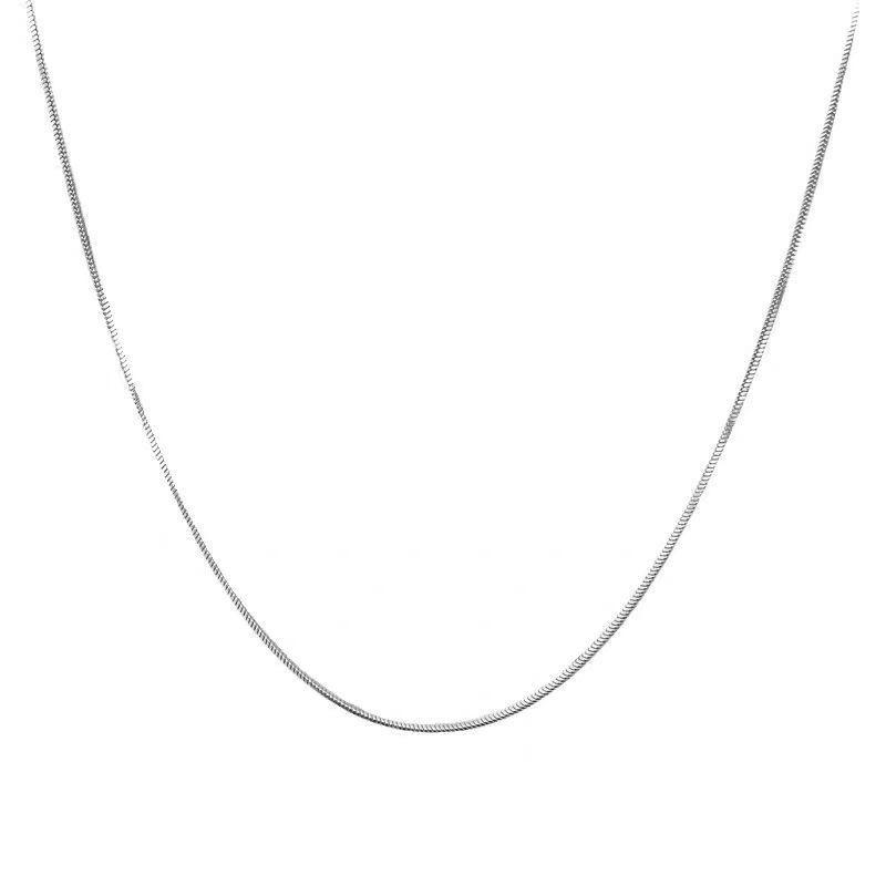 Collana Leggera Elegante Collana Girocollo a Catena Serpente per Donne Gioiello Regalo Catena Sottile Osso di Serpente Regali