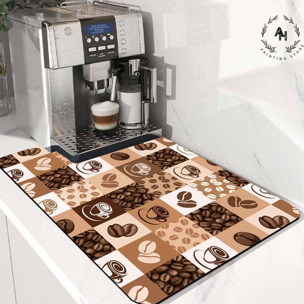 Kitchen Mat Diatom Mud Drain Mat Dish Dry Absorbent Coffee Drain Pad Home Decoration Accessories Small Rugs for Bedroom