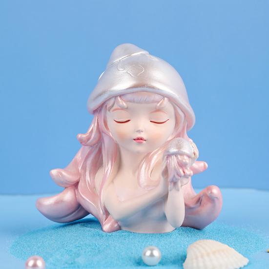 Ocean Girl Ornament Creative Decorative Resin Add Romantic Mermaid Figurine Home Decor