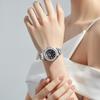 OLEVS Women's Quartz Wristwatch Stainless Steel Diamond Dial Luminous 30M Water-Resistant Stylish Cute Business Gift Black