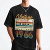 1966 60th Birthday 60 Years Old T Shirts Washed Short Sleeve Oversize TShirts Cool for Men Women Streetwear Summer Tees