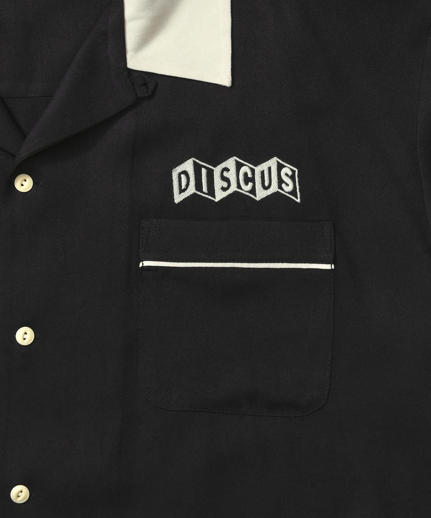 Discuss Athletic Half Sleeve Bowling Shirt Black
