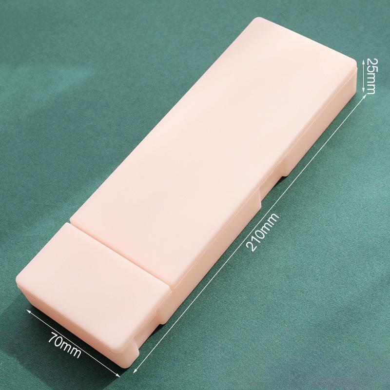 1 Piece Mini Pencil Pouch Small Fashion Simplicity Solid Color Series Pencil Case Back To School Lovely Stationery Storage Box