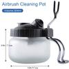 Airbrush Cleaning Kit: Waste Pot, Cleaner, Scraper, Needles & Brushes