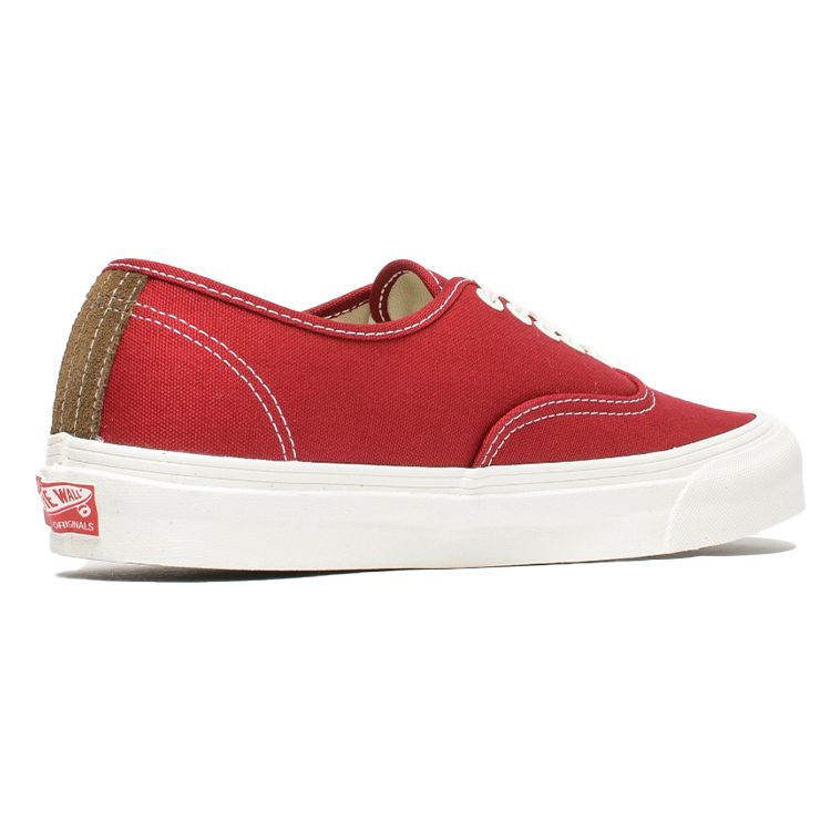 Vans OG Authentic LX Chili Pepper Red Unisex Sneakers White VN000UDDIAU