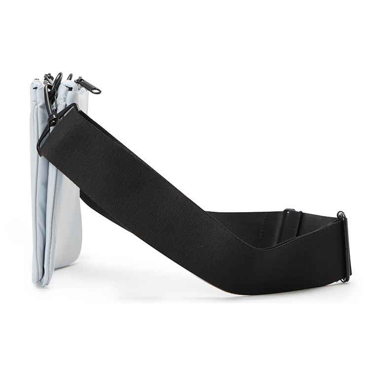 New Champion Fabric Letter Bag, Shoulder Bag, Crossbody Bag Regular Unisex Gray Blue/Black EW-VBG05