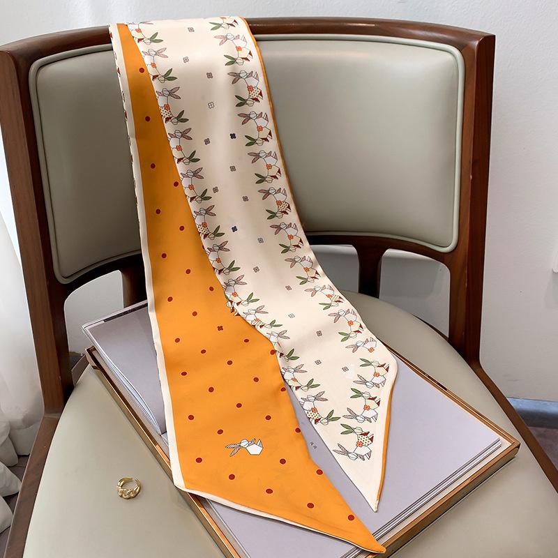 Eșarfă cu imprimare de toamnă Esarfă cu imprimare decorativă Banda de păr