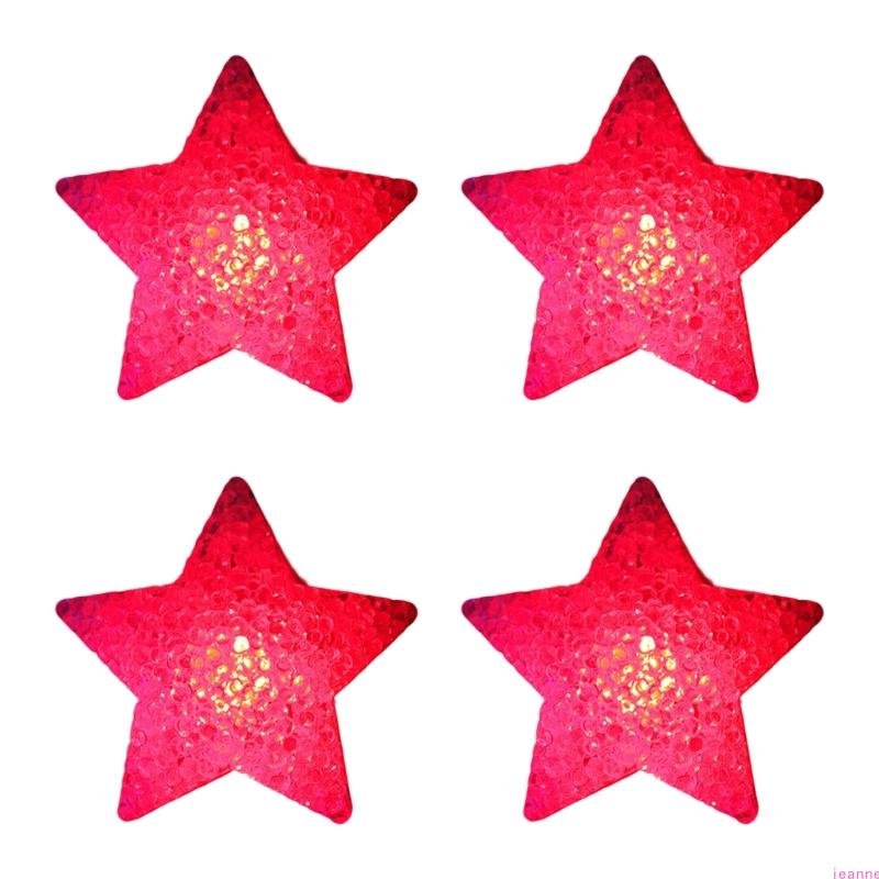Pack Of 4 Handheld Star Lights For Dance Performances Stage Property Party Decorations Bright LED Glowing Effect