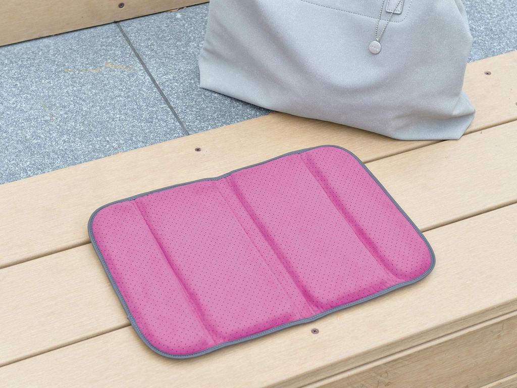 EXGEL Mobile Cushion M Gray Cushion Portable Made in Japan Foldable Portable Compact MOB01-GR