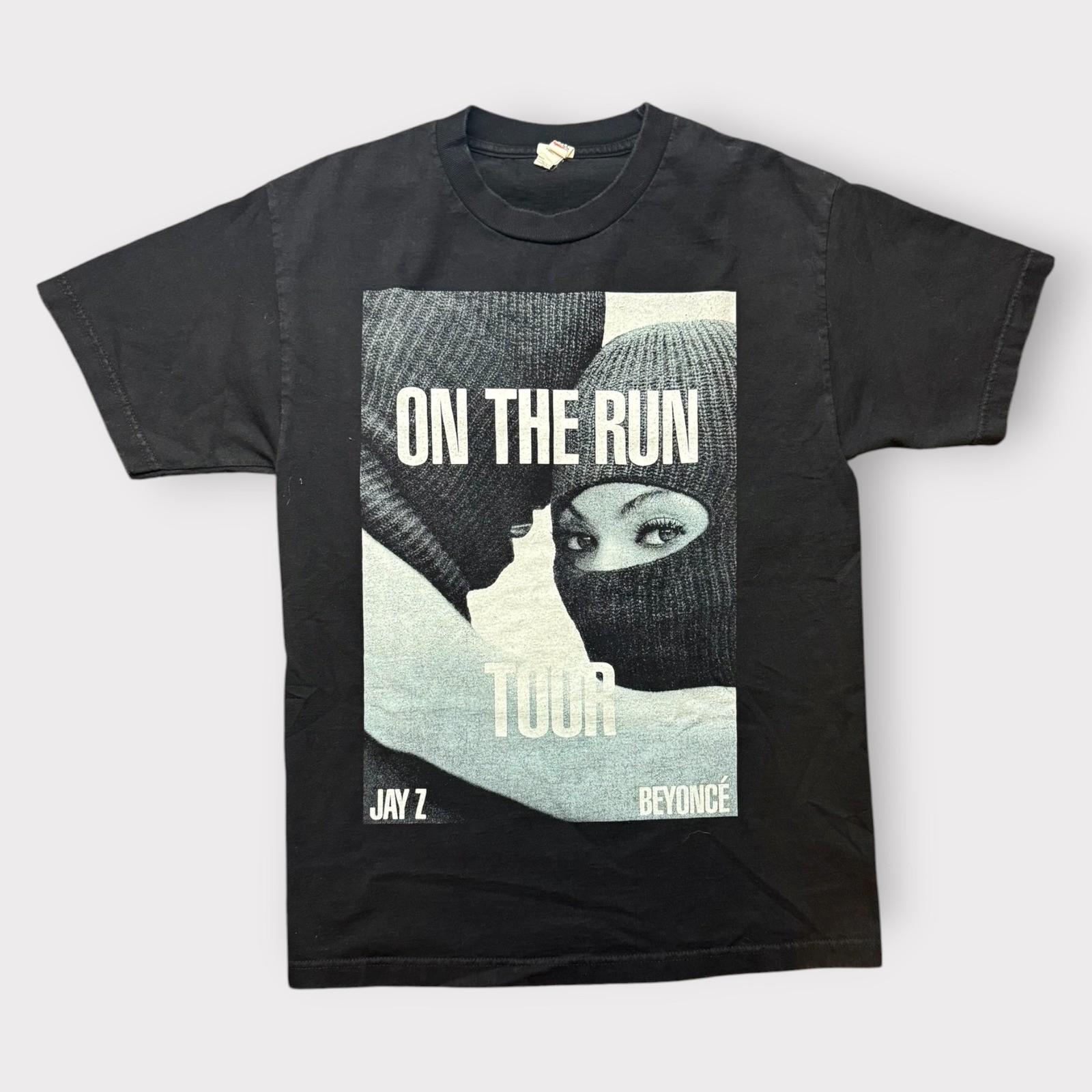 Jay Z Beyonce On The Run Tour 2014 Graphic T-Shirt Black Alstyle Mens Medium Unisex T-Shirt XL