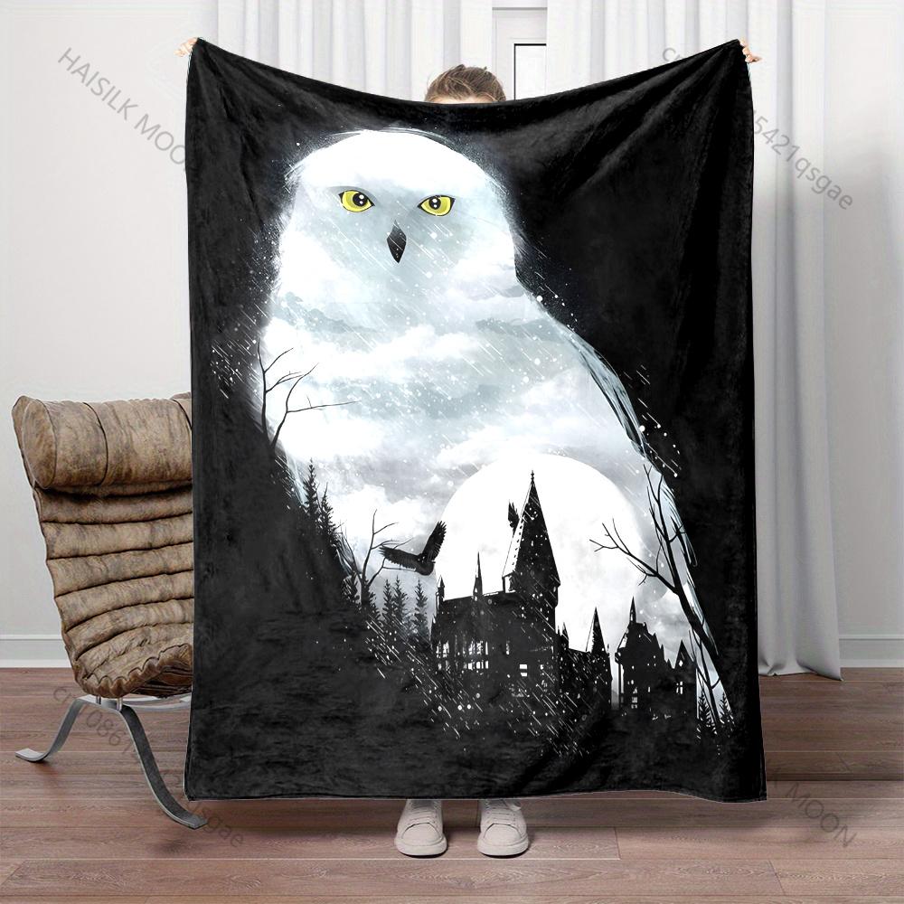 Owl Magic Academy Elements Print Warm Comfortable Blanket for Adults and Children Luxury Gifts Perfect for Home Travel Camping
