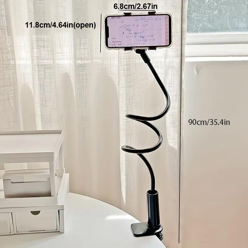 Adjustable 360° Omnidirectional Wheel TV Alloy Stand Universal Mobile Phone Tablet Holder Uncharged for Bedside Office Home