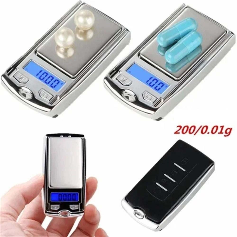 Car Key Shape Electronic Scale Gram Mini Palm Scale Portable Pocket Weighing Apparatus  Kitchen