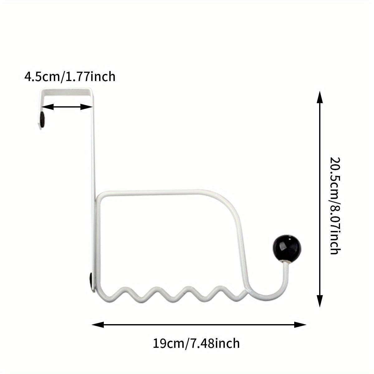 

3pcs Over The Door Hanging Rack, Traceless Clothes Hanger Rack, Punch Free Hanging Storage Rack, for Home Room Bedroom Living Room, Wall Decor Decor 3 Pcs