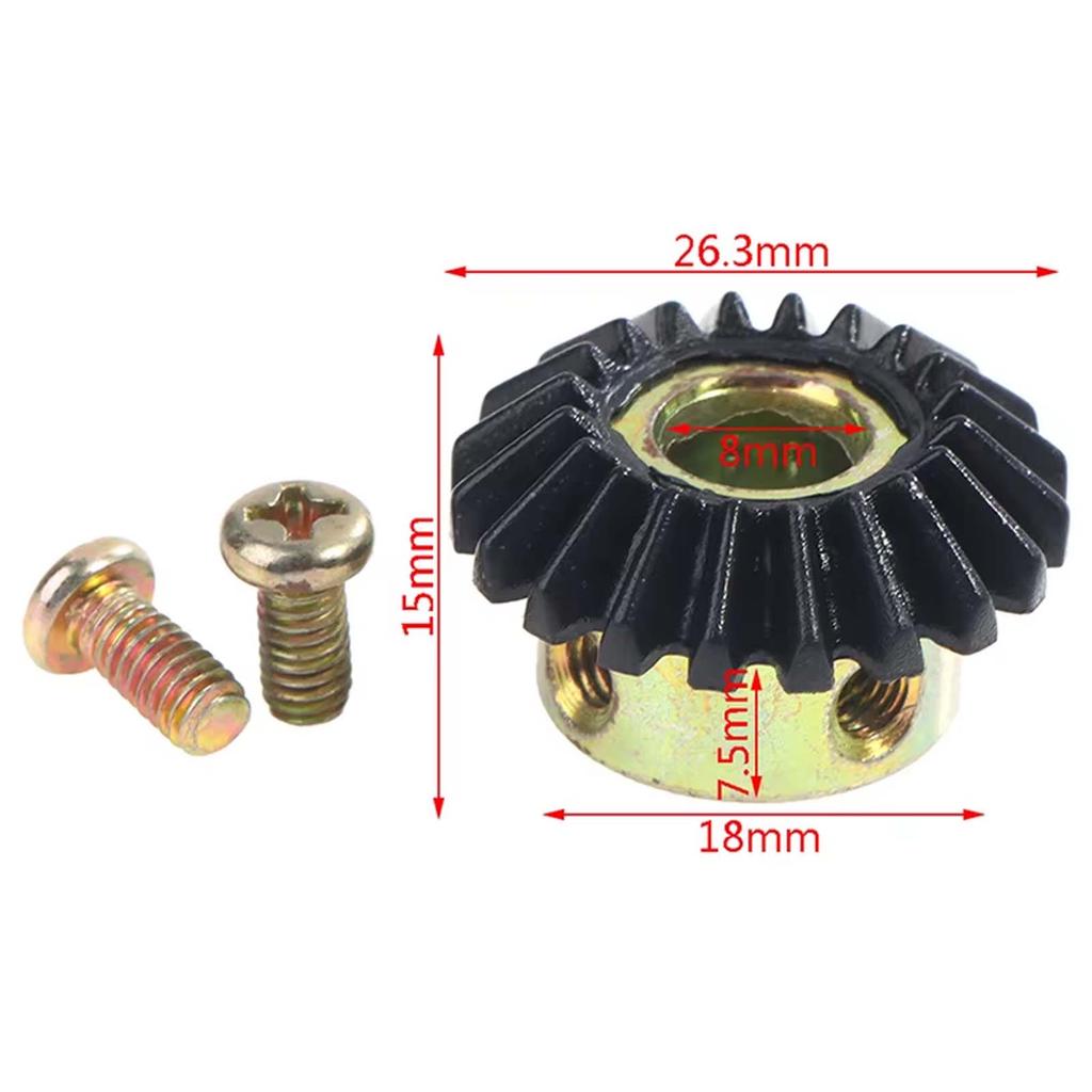 8mm Aperture 20T Bevel Gear, 90 Degree Transmission Steering Bevel Gear Iron Transmission Accessories