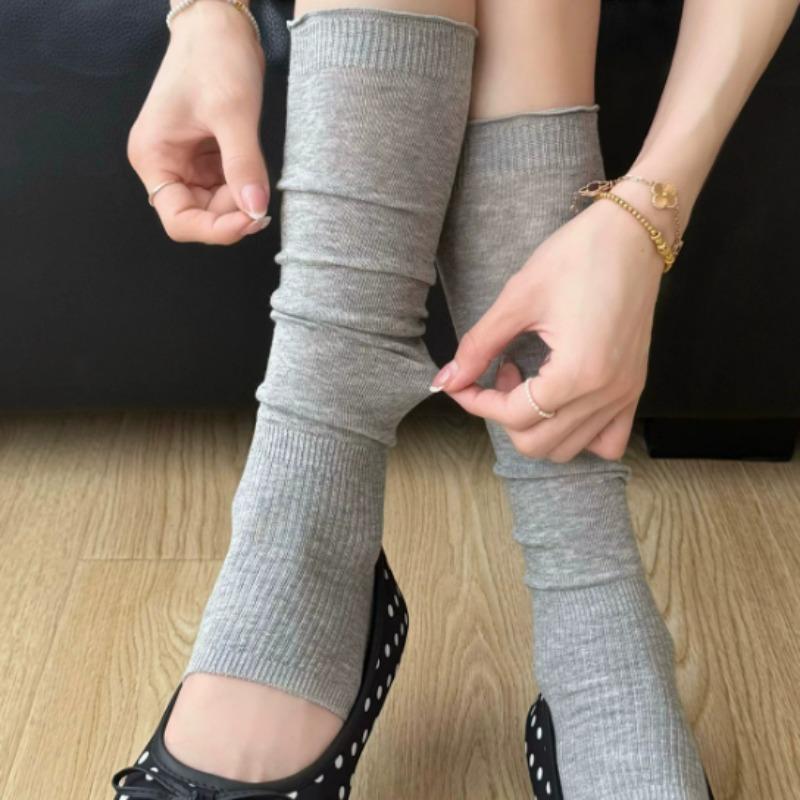 1-2pairs New Korean Sweet Ballet Style Long Stocking Women's Lace Pile Socks Academy Style Versatile Half Foot Socks