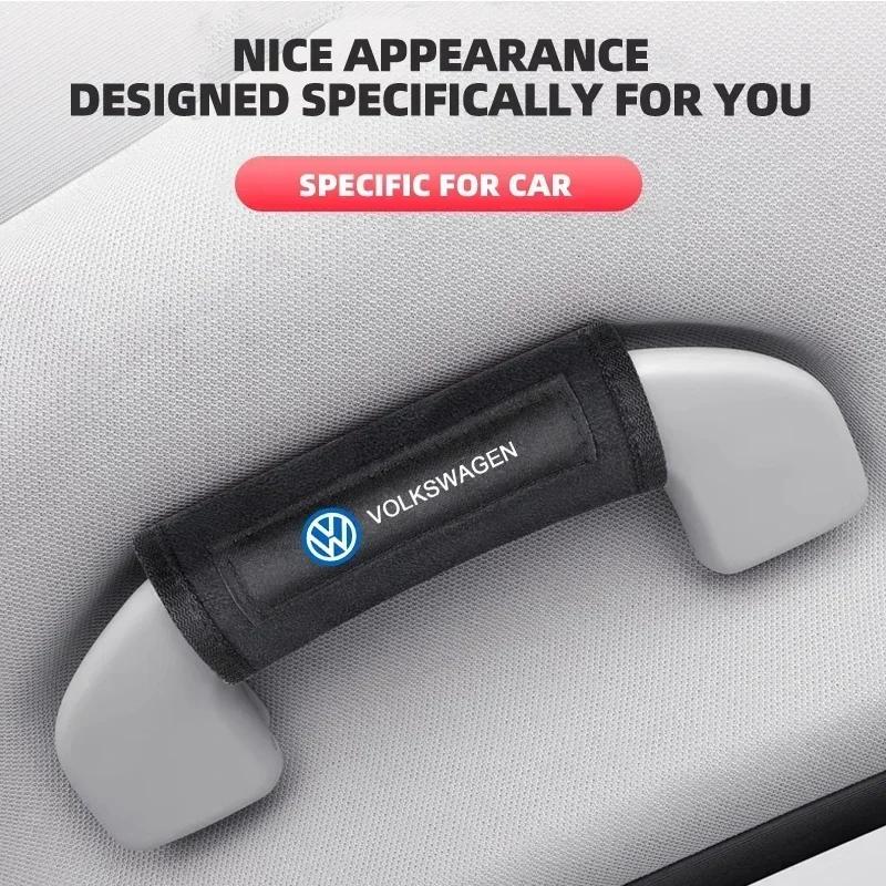 Car Roof Handle Protection Pull Gloves Auto Emblem Accessories For Volkswagen VW GTI Rline R Polo Golf MK8 Passat Magotan Tiguan zl9