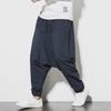 2024 Spring/Summer Men's Loose Chinese Style Harem Pants - Trendy Hip Hop Cotton & Linen