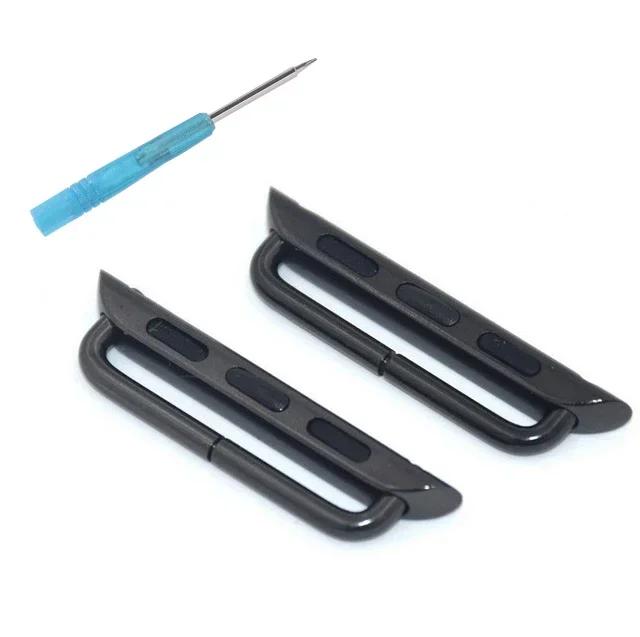 Una coppia di Adattatori Connettori in Acciaio per Apple Watch 10 9 8 7 6 5 4 46mm 44mm 40mm 42mm 38mm 45mm 41mm Accessorio Connettori per Iwatch