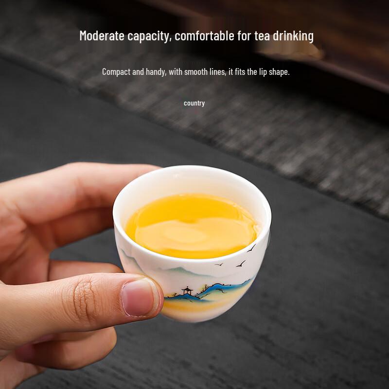 Qingsongshe Portable Travel Tea Set with Quick Brewing Cup