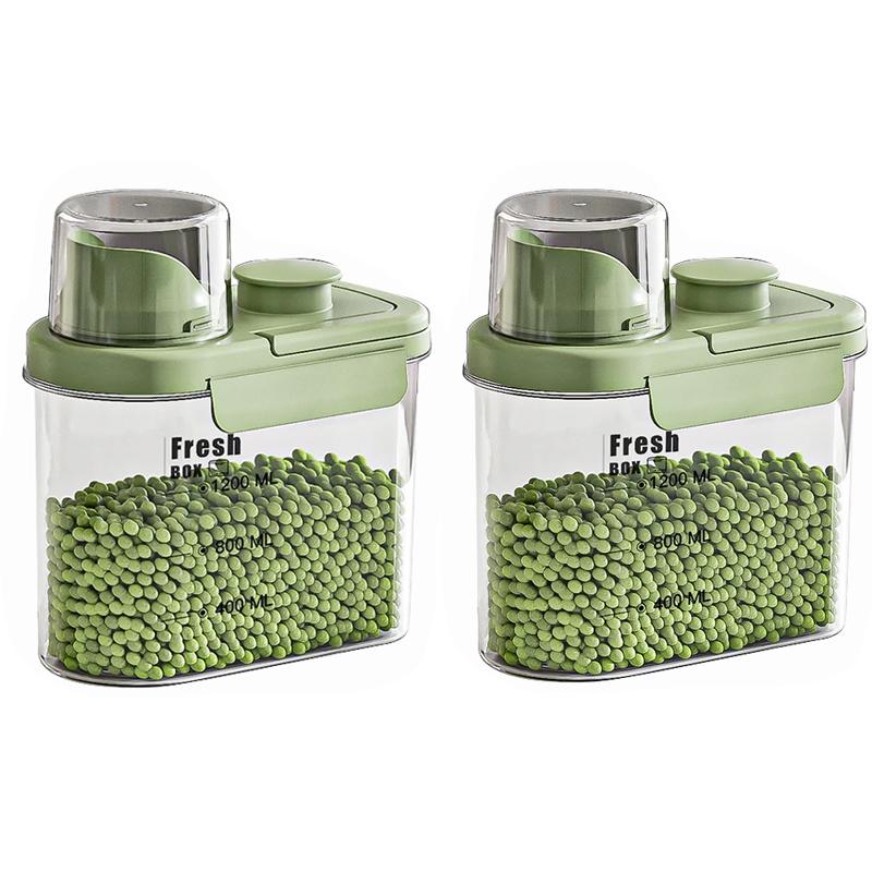 Tragbare, versiegelte Vorratsbehälter sind kleine Haushaltsbehälter zur Aufbewahrung von Lebensmitteln, wie Reis, Sojabohnen und anderen Artikeln.