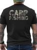 Unisex T-shirt Men'S Plus Size Carp Fishing T-Shirt - Back Print Koi Fish Design, Breathable Short Crew Neck Tee Su