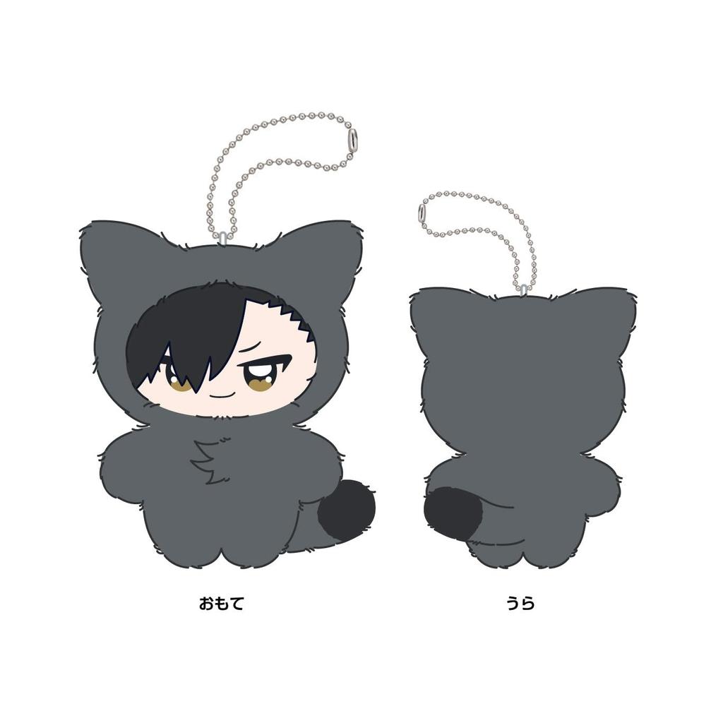 Ensky Anime Chimikemo Mascot Kuroo Tetsuro 100 x 95 x 40mm Polyester "Haikyu!!" 6. Approx.