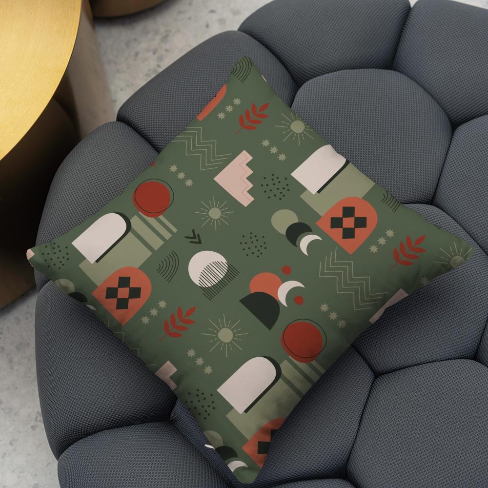 boho plant nordic Cushion Cover Reversible Plush Pillow Cover – For car, sofa, bedroom, perfect as a gift.
