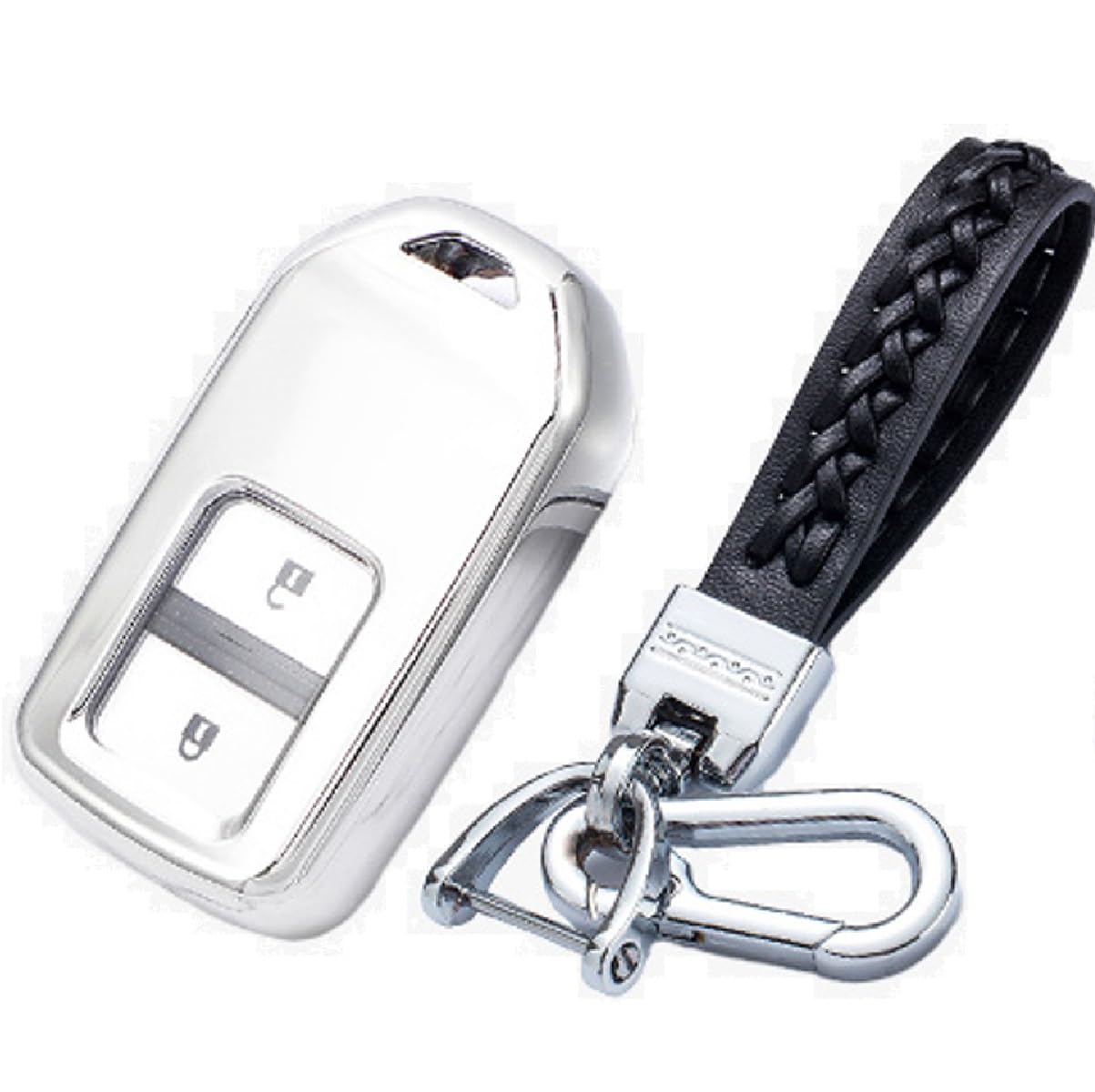

VERISSY Smart Key Case, Key Holder Set, Fits Freed, Step Wagon, HONDA Honda, Smart серебряный