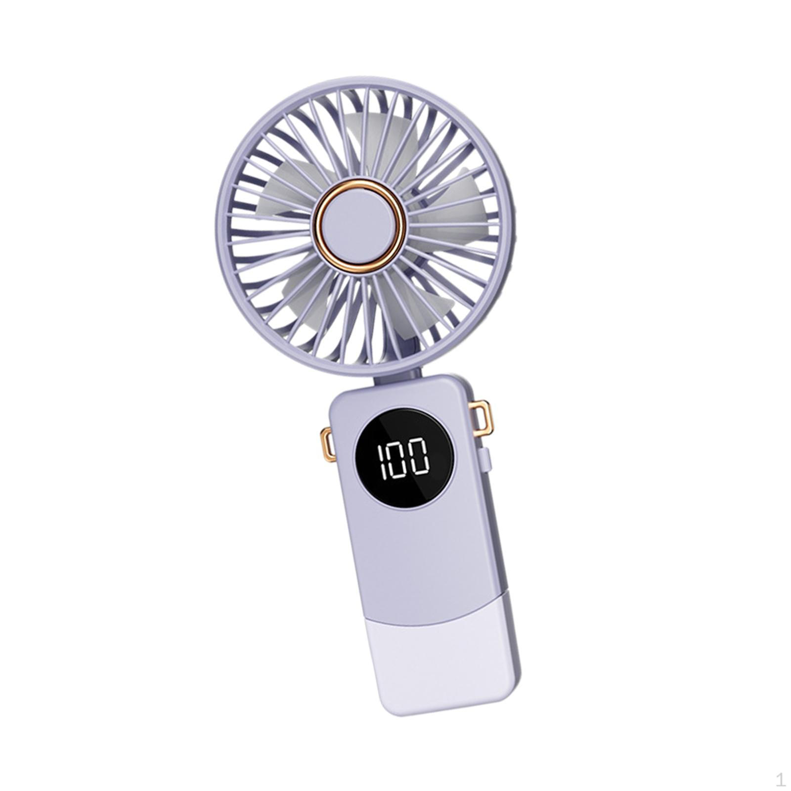 

Компактный портативный вентилятор, перезаряжаемое портативное охлаждающее устройство Light Purple