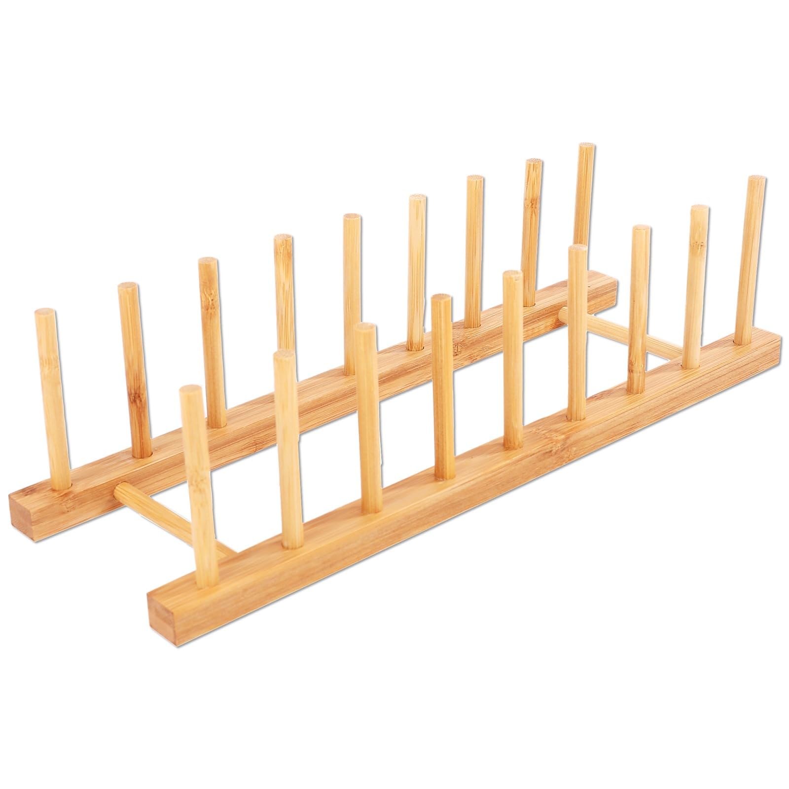 

Подставка для посуды/подставка для разделочных досок из бамбука Rubonarie, 38 см (Натуральный, 8 отделений)