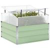 Planter Box Pastel Green 100 X 100 X 77 Cm Galvanized Steel