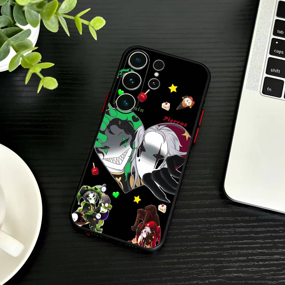 

The Q-Freak Circus Phone Case For Samsung S26,S25,S24,S23,S22,S30,S21,Ultra,Plus,FE 5G Black Soft Cover Samsung S24Plus