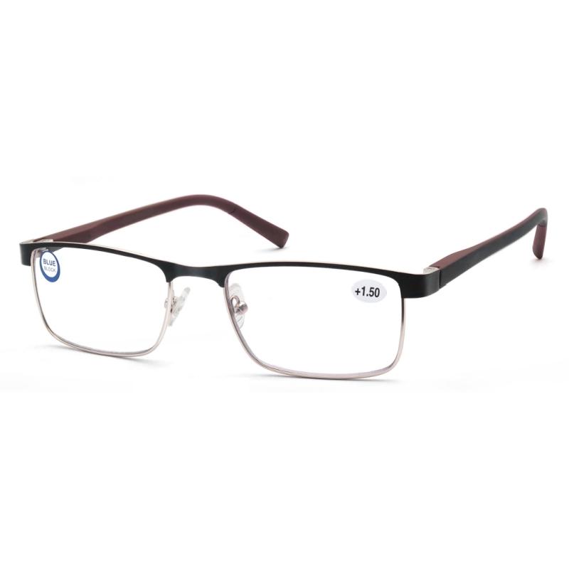 Women Blue light blocking Reading Glasses for Men Metal Frame Magazine Readers Magnifier Presbyopia Lens Eyewear diopter+1.0~3.5