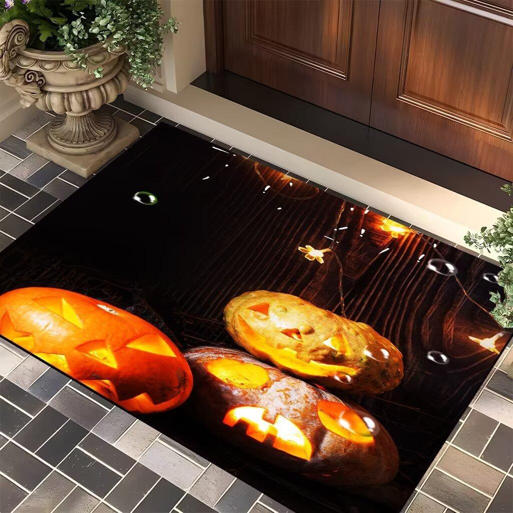 Halloween Themed Doormat Non-Slip Bedroom Kitchen Bathroom Entracne Rugs Living Room Washable Carpet