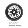 4pcs RC Drift Tire Aluminum Alloy Stable Flexible Drift Car Tyre for   1Celsius28 RC Car