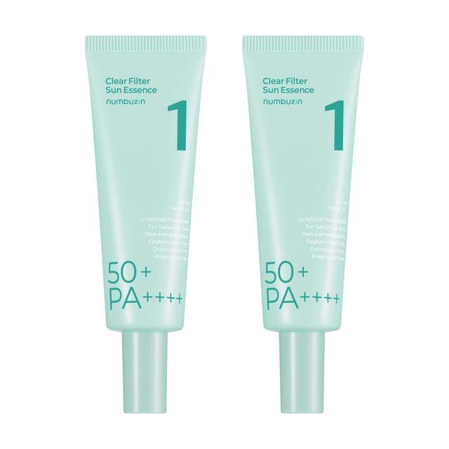 numbuzin - No.1 Clear Filter Sun Essence Bundle Set 2 pcs
