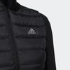 adidas Solid Color Logo Zip Stand Collar Vest Women Vests Black GT3317